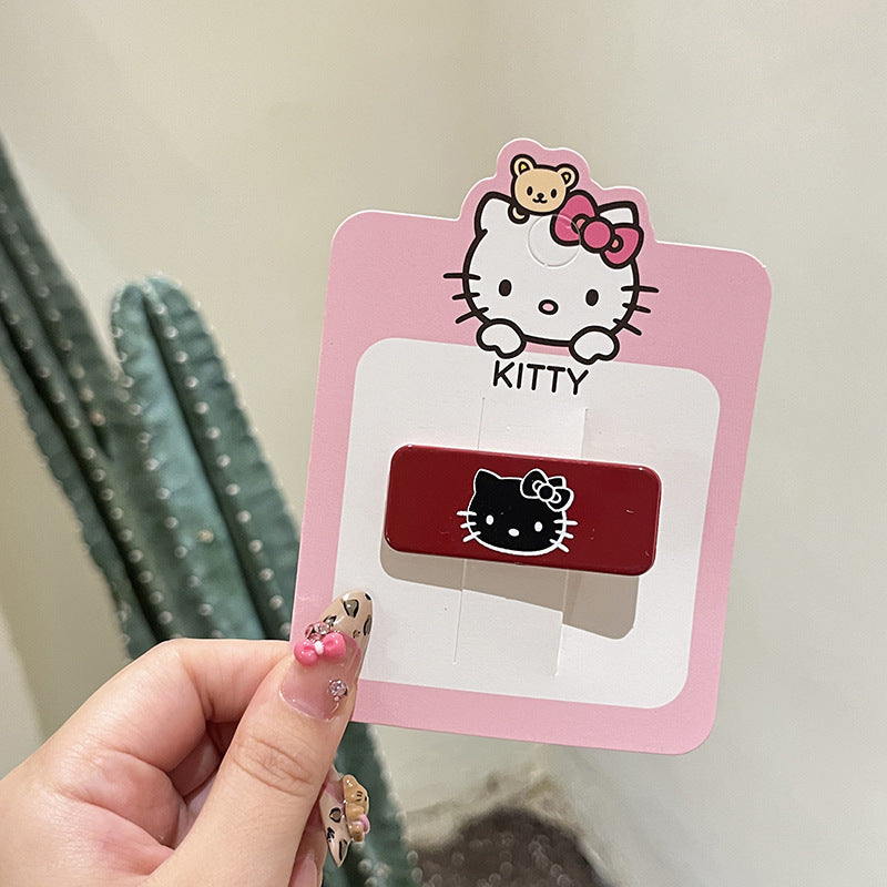 Kitty Basic Hair Clip |Hair Snap Clip |Hair Barrette |Duckbill Hairpin 2pcs A284