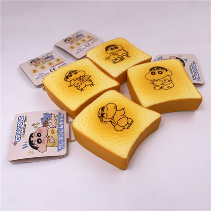 Crayon Shin-chan toast Panda Toast Mochi Slow Rising Soft Squishy|Squeeze Stress Toy S45 S46 S48 S49