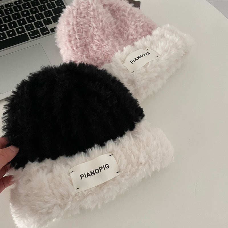 Cozy Plush Winter Cashmere Knit Beanie Hat |Stretch Ribbed Beanie Hat M15