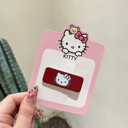 Kitty Basic Hair Clip |Hair Snap Clip |Hair Barrette |Duckbill Hairpin 2pcs A284