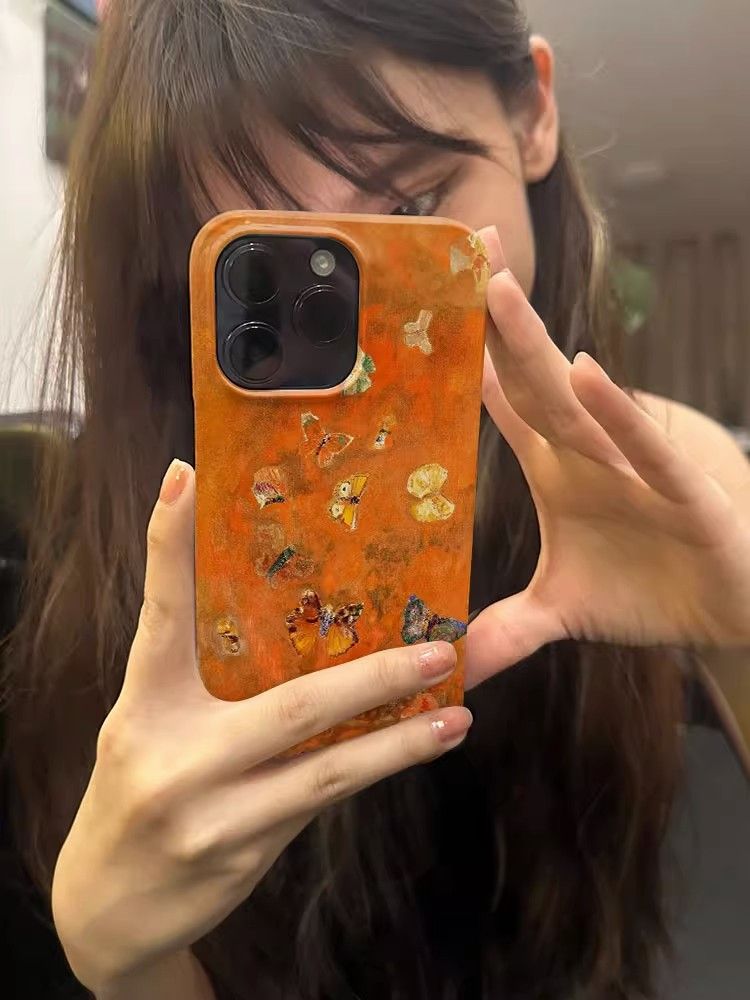 Orange Butterfly iPhone Case L47