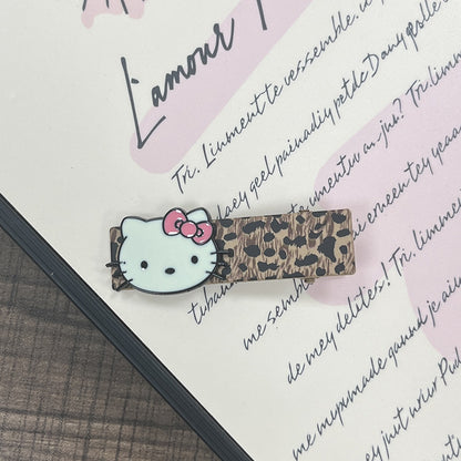 Leopard Kitty Hair Clip |Hair Snap Clip |Hair Barrette |Duckbill Hairpin A336