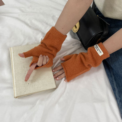 Cozy Cut-off Winter Cashmere Glove |Soft Thick Solid Color fingerless Gloves |Warm Knitted Gloves G15