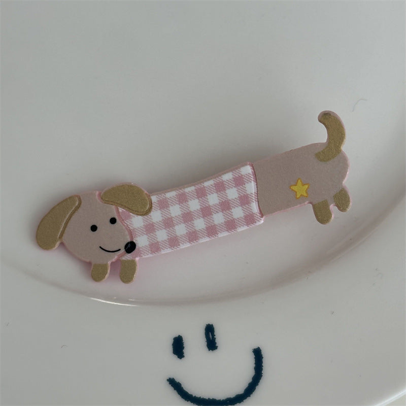 Adorable Puppy Hair Clip |Dog Hair Snap Clip |Dachshund Hair Barrette |Duckbill Hairpin A15