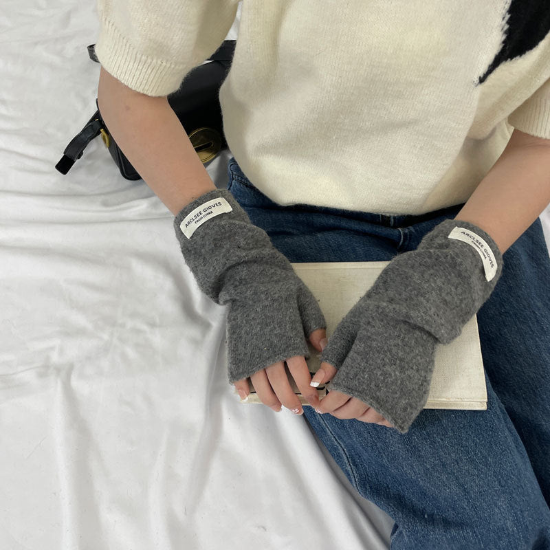 Cozy Cut-off Winter Cashmere Glove |Soft Thick Solid Color fingerless Gloves |Warm Knitted Gloves G15