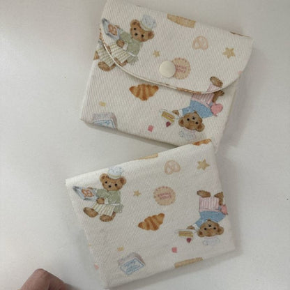 Cute Beary Mini Bags | Pouch Keychain Wallet| Cosmetic Bag | Airpods Bag Coin Purse B30