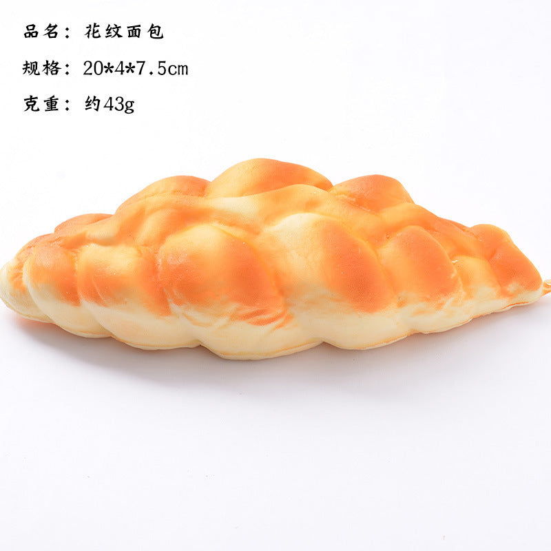 Bun Toast Egg Tart Hamburger Croissant Donut| Slow Rising Soft Squishy|Squeeze Stress Toy S95