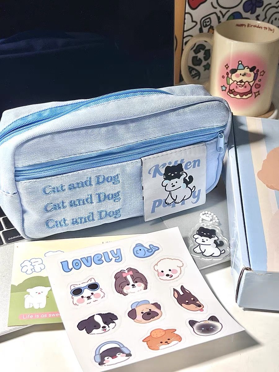 Kitty Puppy Storage Bags |Pouch Keychain Wallet| Cosmetic Makeup Bag | Pencil case Coin Purse B35