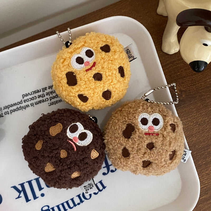 Cartoon Cookies Design Bag KeyChain |Biscuit Pendant Plush Schoolbag Hanging Decoration Gift K20