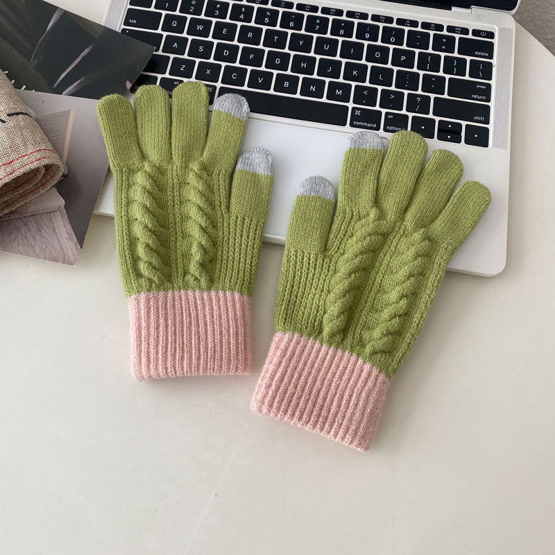 Cozy Cute Winter Cashmere Glove |Soft Thick Solid Color Gloves |Warm Knitted Gloves G23