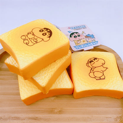 Crayon Shin-chan toast Panda Toast Mochi Slow Rising Soft Squishy|Squeeze Stress Toy S45 S46 S48 S49