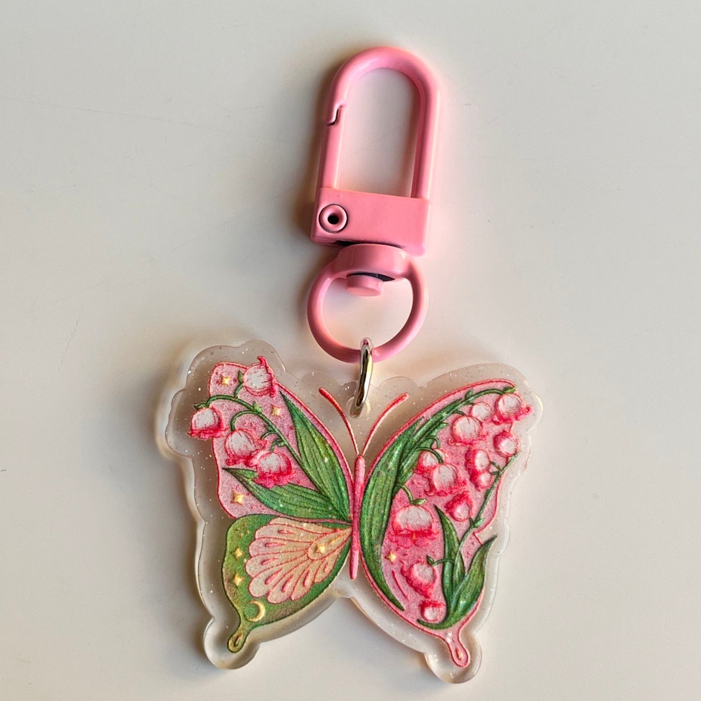 Acrylic Butterfly KeyChain |Pendant Schoolbag Hanging Decoration K42