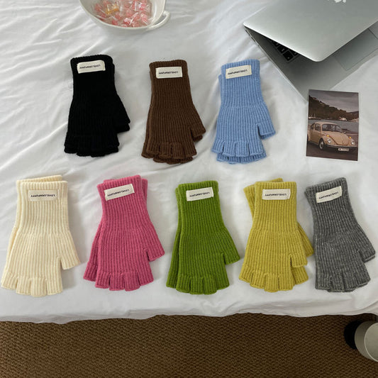 Cozy Cut-off Winter Cashmere Glove |Soft Thick Solid Color fingerless Gloves |Warm Knitted Gloves G6