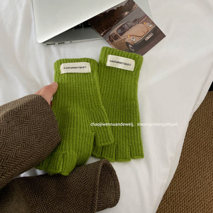 Cozy Cut-off Winter Cashmere Glove |Soft Thick Solid Color fingerless Gloves |Warm Knitted Gloves G6