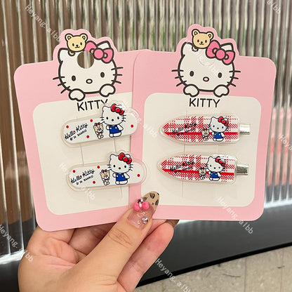 Acetate Kitty Hair Clip |Hair Snap Clip |Hair Barrette |Duckbill Hairpin 2pcs A226