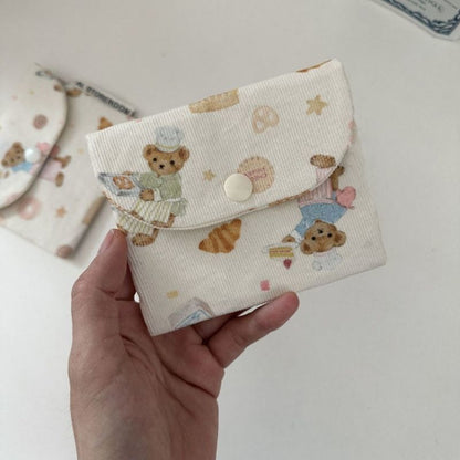 Cute Beary Mini Bags | Pouch Keychain Wallet| Cosmetic Bag | Airpods Bag Coin Purse B30