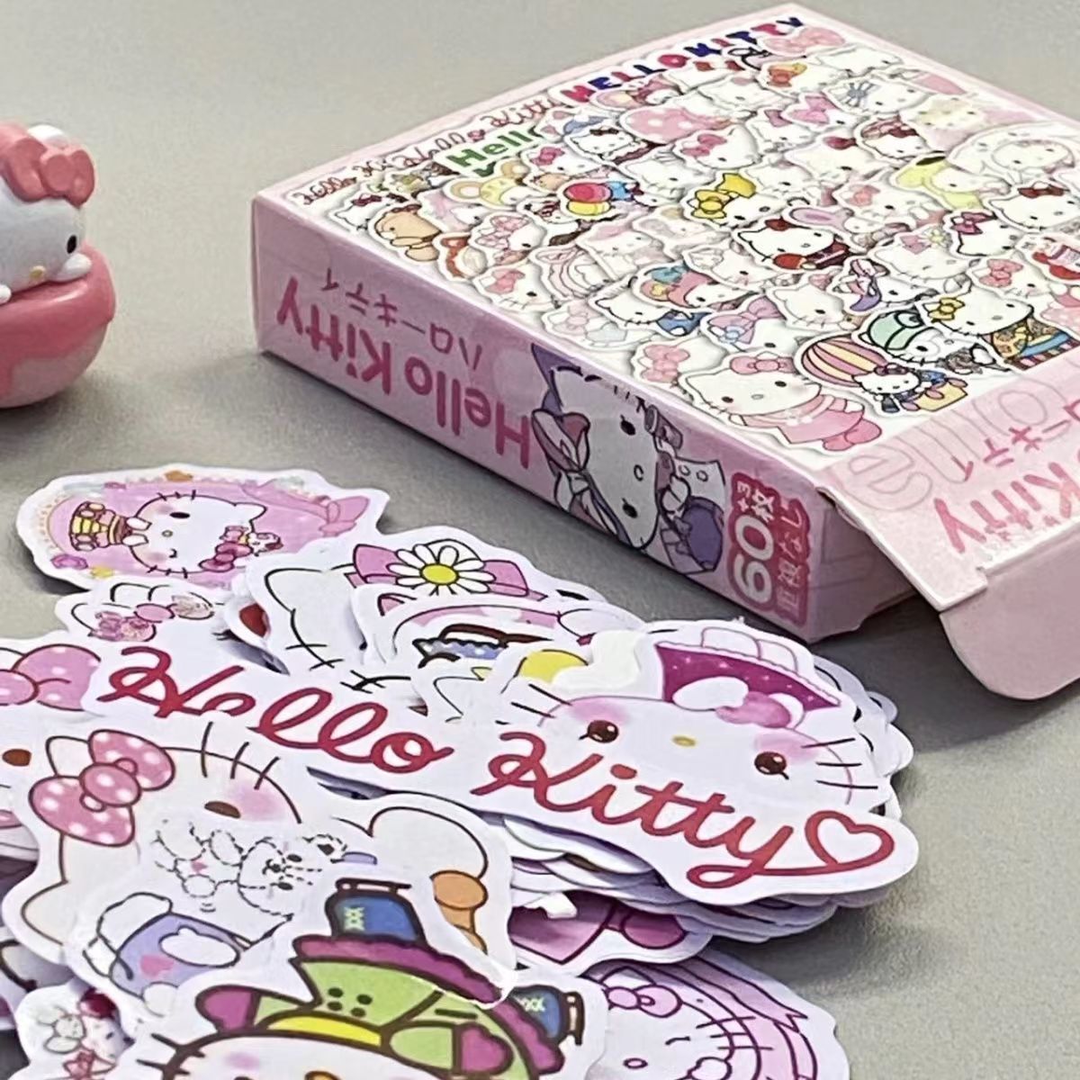 Hello Kitty Stickers Sheet|Journal Stickers Paster |Sticker for Planner Scrapbooking Stationery 60pcs T6