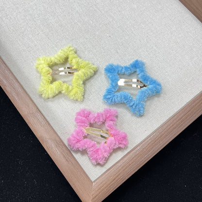 Plush Cuddly Bear Bunny Kitty Hair Clip |Hair Snap Clip |Hair Barrette |Duckbill Hairpin A252