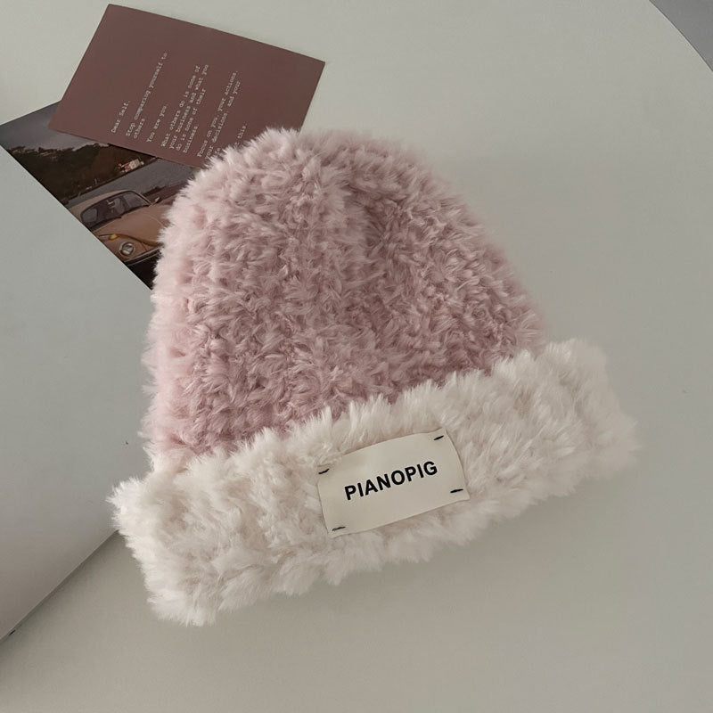 Cozy Plush Winter Cashmere Knit Beanie Hat |Stretch Ribbed Beanie Hat M15