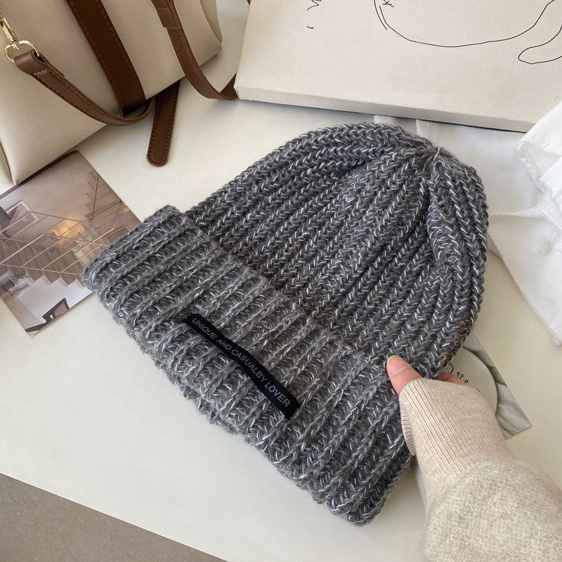 Cozy Warm Winter Cashmere Knit Beanie Hat |Stretch Ribbed Beanie Hat M19