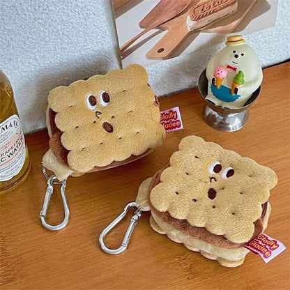 Cute Cookie Mini Bags |Biscuit Pouch Keychain Wallet| Cosmetic Bag | Airpods Bag Coin Purse B24