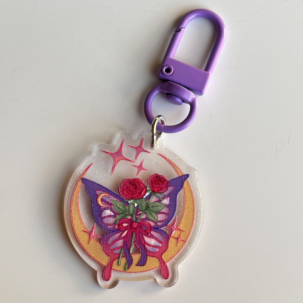 Acrylic Butterfly KeyChain |Pendant Schoolbag Hanging Decoration K42