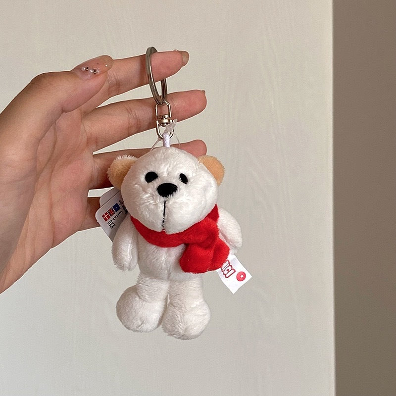 Cute Cartoon Bear Sheep lion Gorillas Design Bag KeyChain |Pendant Plush Schoolbag Hanging Decoration |Gift for Boys and Couples K2