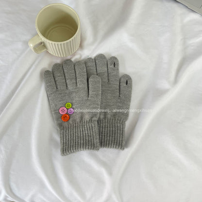 Cozy Cute Winter Cashmere Glove |Soft Thick Solid Color Gloves |Warm Knitted Gloves G22