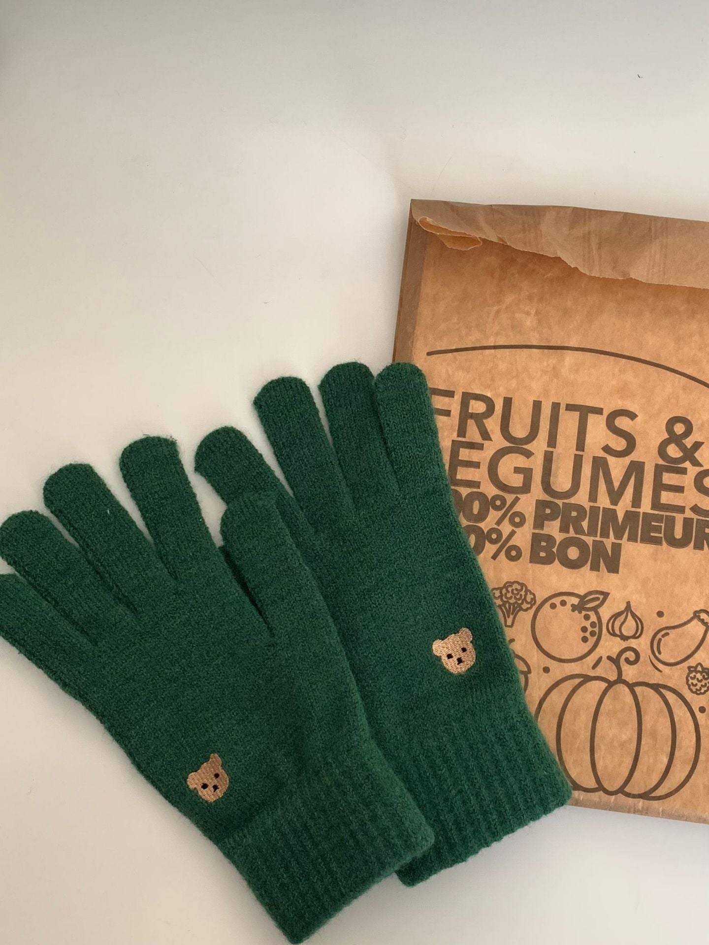 Cozy Bear Winter Cashmere Glove |Soft Thick Solid Color Gloves |Warm Knitted Gloves G5