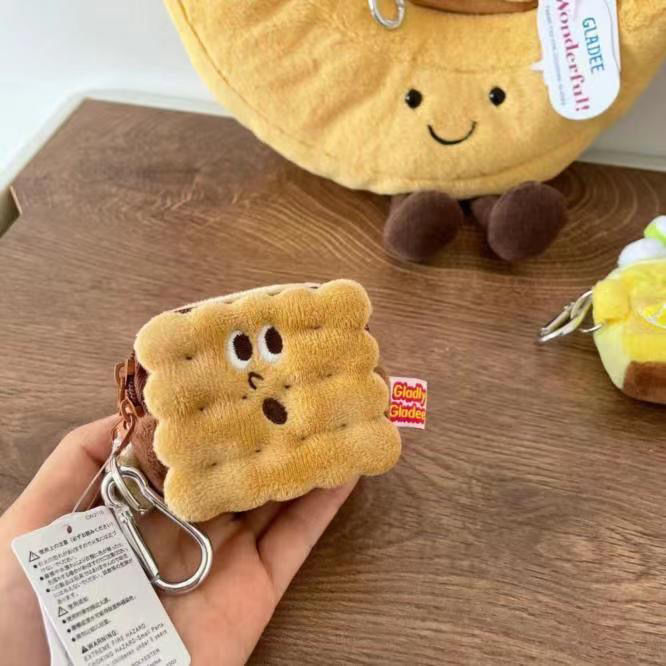 Cute Cookie Mini Bags |Biscuit Pouch Keychain Wallet| Cosmetic Bag | Airpods Bag Coin Purse B24