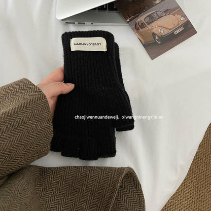 Cozy Cut-off Winter Cashmere Glove |Soft Thick Solid Color fingerless Gloves |Warm Knitted Gloves G6