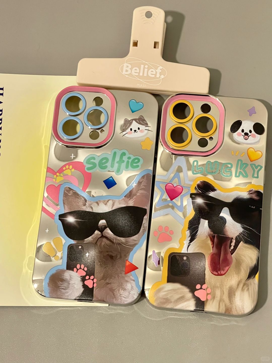 Cat Dog Selfie iPhone Case L17