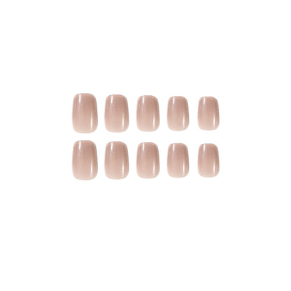 Dusty Pink Ombre | Short Almond Manicure | Press On Nails N407