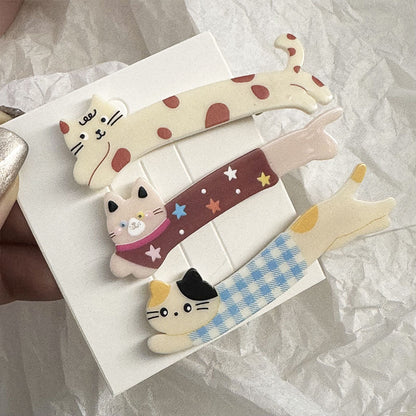 Adorable Kitty Hair Clip |Cat Hair Snap Clip |Hair Barrette |Duckbill Hairpin 3pcs A83