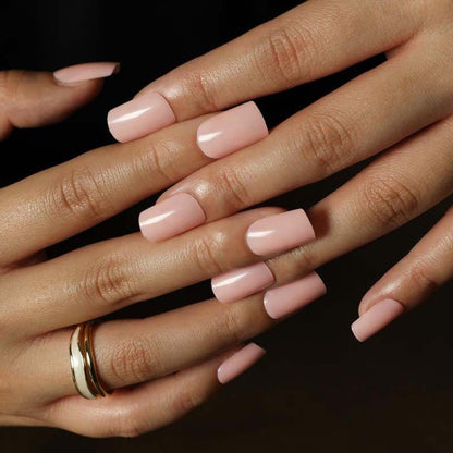 Elegant Solid Shade| Medium Squoval Manicure | Press On Nails N515