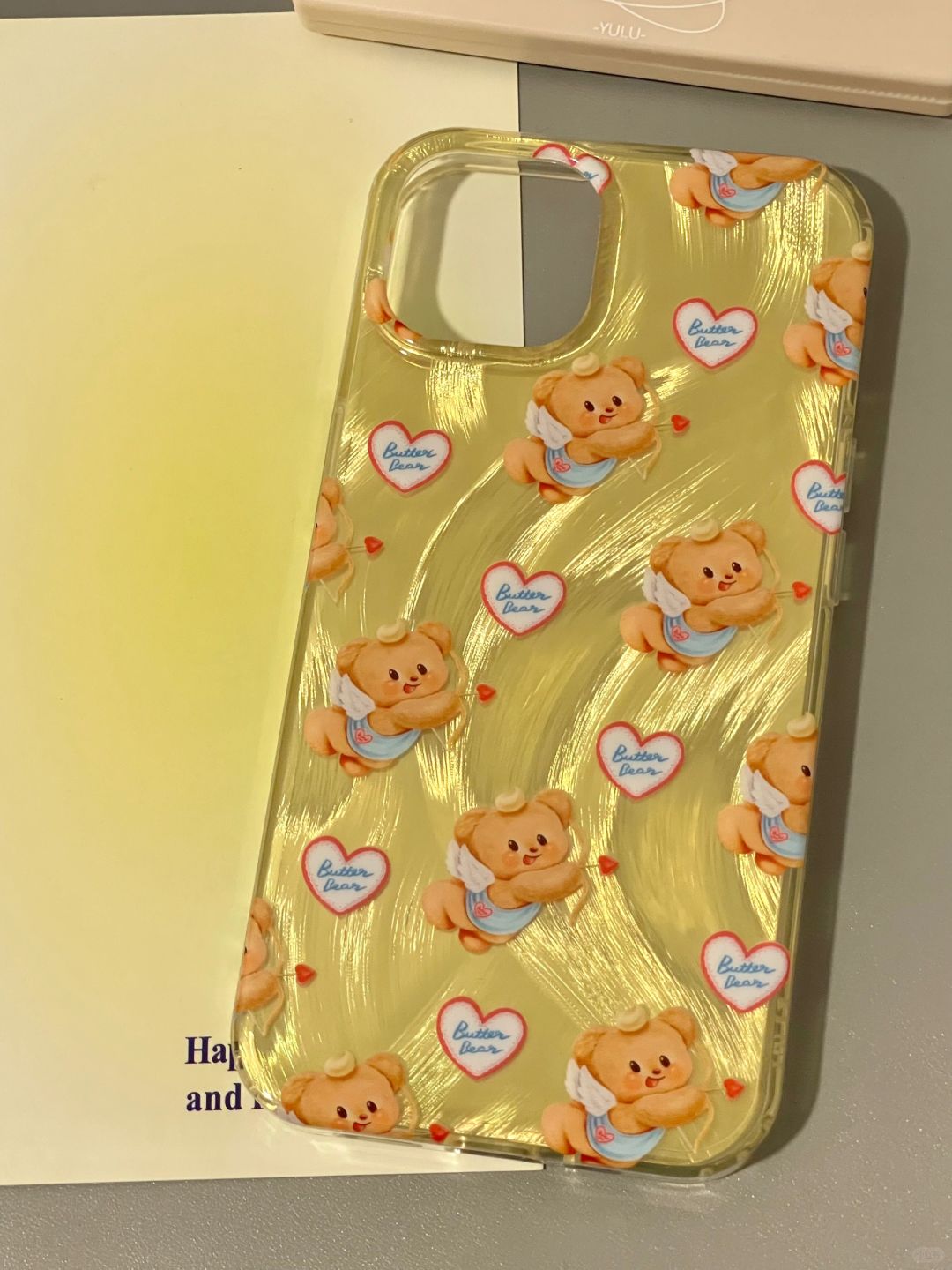 Cupid Butter Bear iPhone Case Whit Grip L4