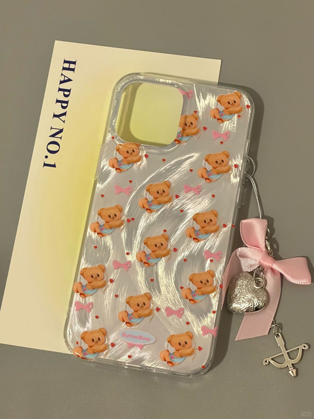 Cupid Butter Bear iPhone Case Whit Grip L4