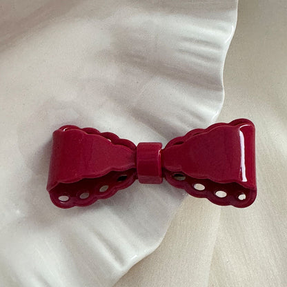 Acetate Red Hair Clip |Hair Snap Clip |Hair Barrette |Duckbill Hairpin 2pcs A128