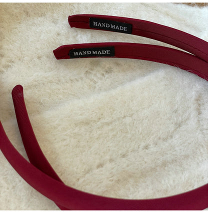 Velvet Crimson Hair Bands|Hair Tie |Ponytail Holders Barrette A93