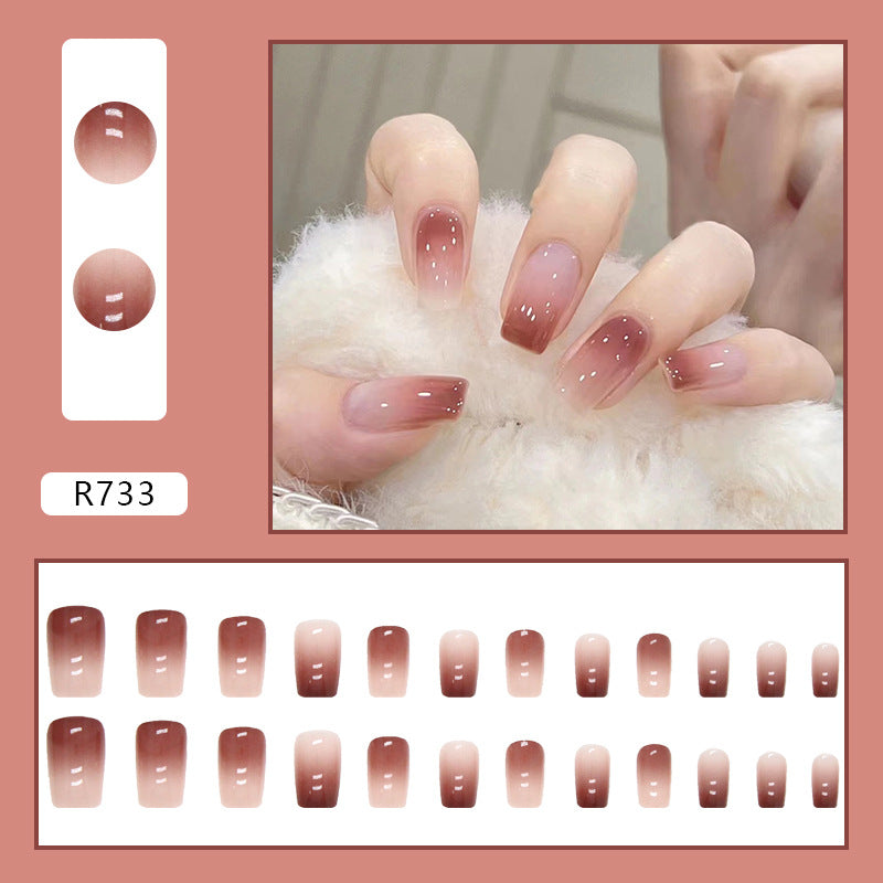 Dusty rose Magic| Medium Squoval Manicure | Press On Nail