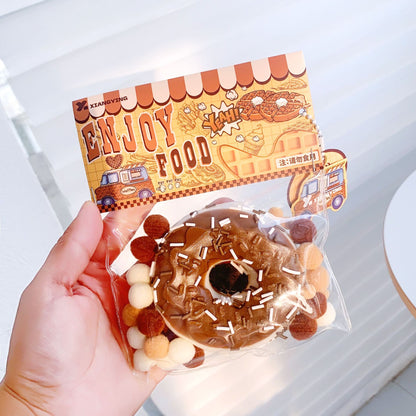 Mocha Donut Chocolate Cream Donut Squishy| Slow Rising Soft Squishy|Squeeze Stress Toy S19