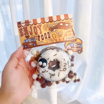 Mocha Donut Chocolate Cream Donut Squishy| Slow Rising Soft Squishy|Squeeze Stress Toy S19