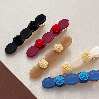 Camellia Hair Clip |Hair Snap Clip |Hair Barrette |Duckbill Hairpin 2pcs A117