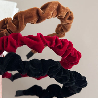 Crushed Velvet Hair Band |Ponytail Holders Barrette|Hair Scrunchie A181