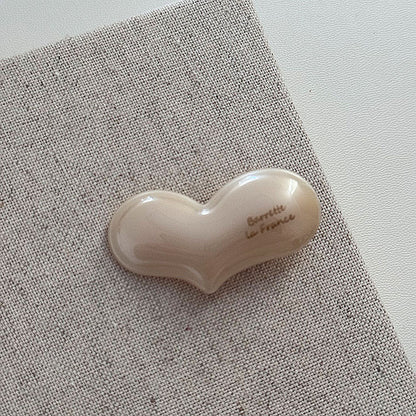 Acetate Heart Hair Clip |Hair Snap Clip |Hair Barrette |Duckbill Hairpin A110