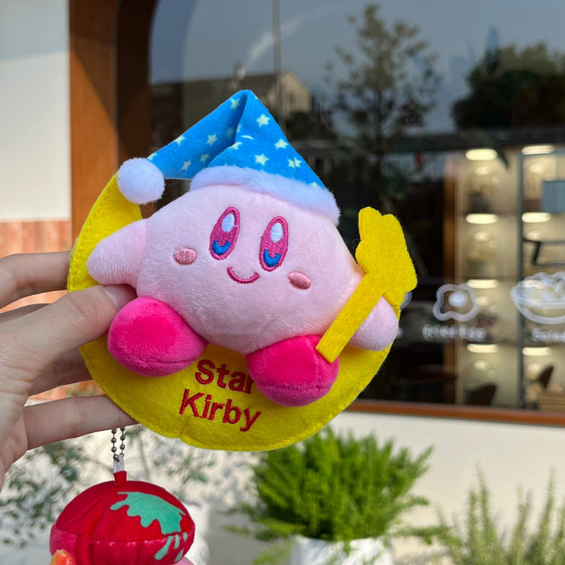 Cute Cartoon Kirby Alien Design Bag KeyChain |Pendant Plush Schoolbag Hanging Decoration Gift K16