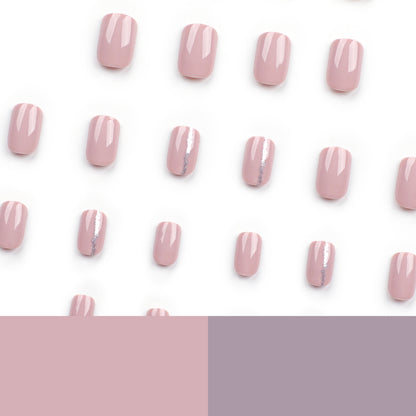 Mellow Mauve Tint| Short Squoval Manicure | Press On Nails N758