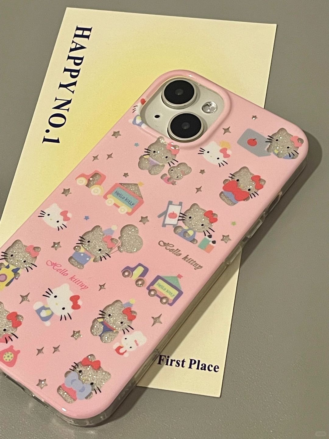 Blush Sparkle Hello Kitty iPhone Case L22 – Evevey