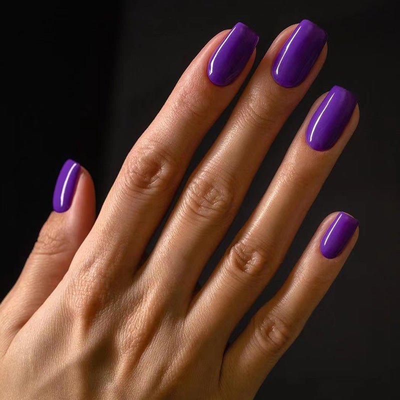 Elegant Solid Shade| Medium Squoval Manicure | Press On Nails N515