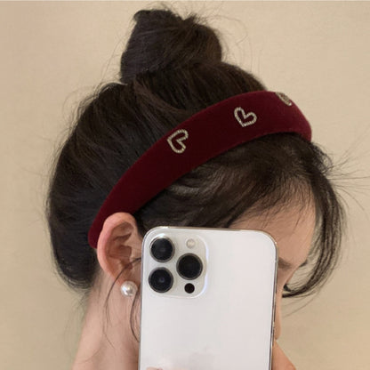 Velvet Hair Clip| Gem Heart Hair Band |Barrette|Hair Scrunchie A76